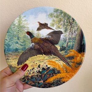 Royal Grafton Collector Plate – Pheasants in Flight (1987)